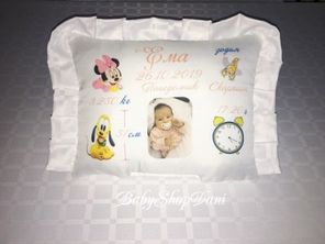 ВЪЗГЛАВНИЧКИ Бебешка Визитка със снимка Подаръци за бебе